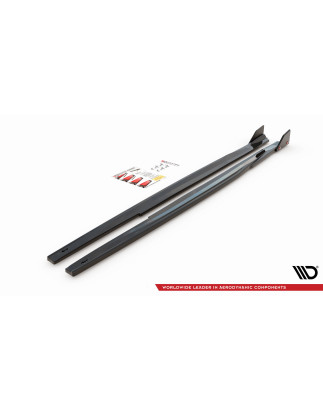 Diffusori minigonne V.1 + Flaps Toyota Corolla GR Sport  XII (Cod. M-TO-CO-12-HB-GR-SD1G+SF)
