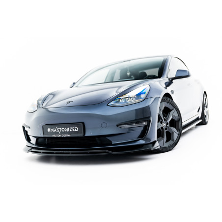 SPLITTER ANTERIORE V.3 Tesla Model 3 (Cod. M-TE-MODEL3-1-FD3G+FD3RG)