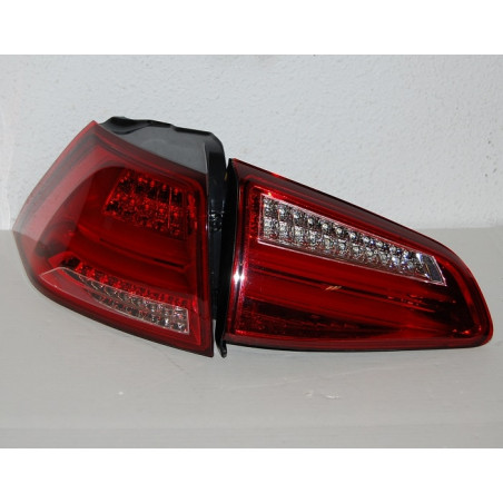 Fari Posteriori Volkswagen Golf 7 2013 Led Red Cardna (Cod. E-FAW138)