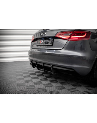 DIFFUSORE POSTERIORE street pro Audi A3 Sportback 8V (Cod. M-AUA38VCNC-RS1B)