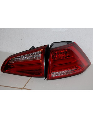 Fari Posteriori Volkswagen Golf 7 2013 Led Red Cardna (Cod. E-FAW138)