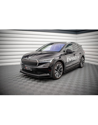 SPLITTER ANTERIORE V.1 Skoda Enyaq iV (Cod. M-SK-EN-1-FD1G)