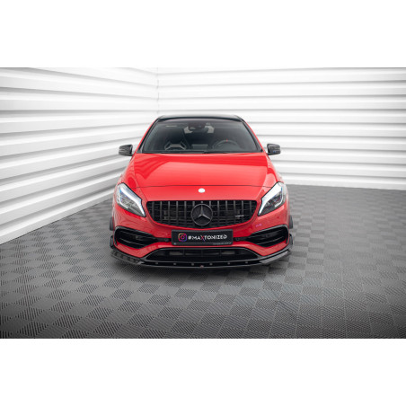 SPLITTER ANTERIORE V.1 Mercedes-Benz A45 Aero W176 Facelift (Cod. M-ME-A-176F-AMG-AERO-FD1G)