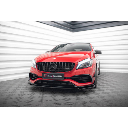 SPLITTER ANTERIORE V.2 Mercedes-Benz A45 Aero W176 Facelift (Cod. M-ME-A-176F-AMG-AERO-FD2G)