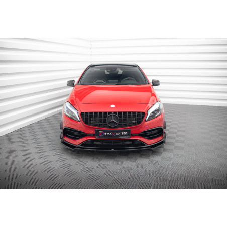 SPLITTER ANTERIORE V.2 Mercedes-Benz A45 Aero W176 Facelift (Cod. M-ME-A-176F-AMG-AERO-FD2G)