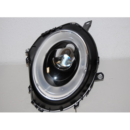 Fari Anteriori Angel Eyes Mini Cooper R55 / R56 / R57 06-10 L/D Black Lti (Cod. E-FAMI008)