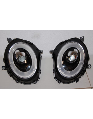 Fari Anteriori Angel Eyes Mini Cooper R55 / R56 / R57 06-10 L/D Black Lti (Cod. E-FAMI008)