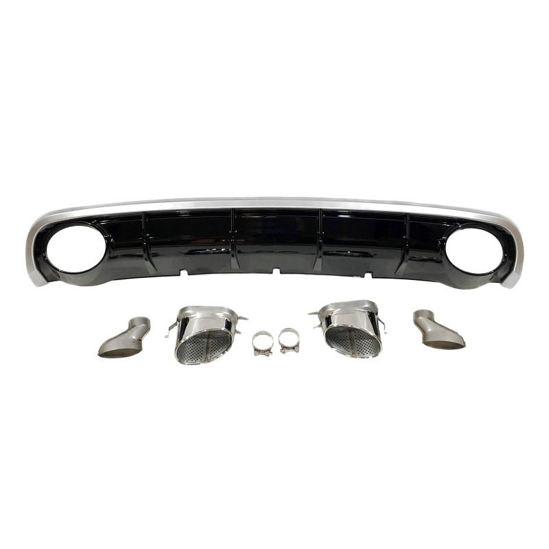 Diffusore Posteriore Audi A6 Sedan / Avant C7 2011-2014 Look RS6 ABS (Cod. E-TCA0163)
