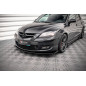 SPLITTER ANTERIORE street pro V.1 + Flaps Mazda 3 MPS Mk1 (Cod. M-MA3MPS1CNC-FD1B+FSF1G)