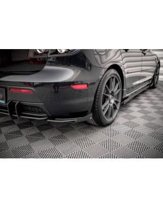 Splitters posteriori laterali Street Pro + Flaps Mazda 3 MPS Mk1 US-Spec Version (Cod. M-MA3MPS1CNC-