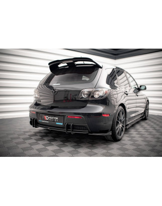 Splitters posteriori laterali Street Pro + Flaps Mazda 3 MPS Mk1 US-Spec Version (Cod. M-MA3MPS1CNC-