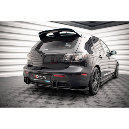 Splitters posteriori laterali Street Pro + Flaps Mazda 3 MPS Mk1 US-Spec Version (Cod. M-MA3MPS1CNC-