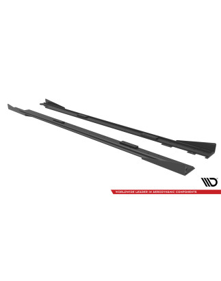 Diffusori minigonne street pro + Flaps Mazda 3 MPS Mk1 (Cod. M-MA3MPS1CNC-SD1B+SF1G)