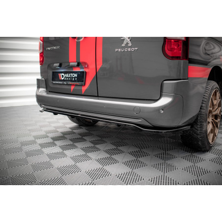 Splitter posteriore (con barre verticali) Peugeot Partner Long Mk3 (Cod. M-PE-PA-3-RD1G+RD2G)