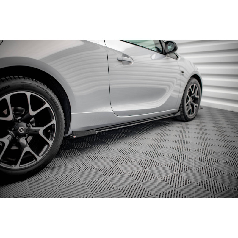 Diffusori minigonne street pro + Flaps Opel Astra GTC OPC-Line J (Cod. M-OPASJGTCOPCLINECNC-SD1B+SF1
