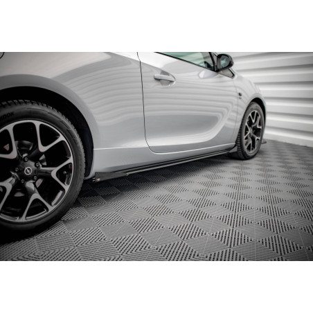 Diffusori minigonne street pro + Flaps Opel Astra GTC OPC-Line J (Cod. M-OPASJGTCOPCLINECNC-SD1B+SF1