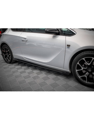 Diffusori minigonne street pro + Flaps Opel Astra GTC OPC-Line J (Cod. M-OPASJGTCOPCLINECNC-SD1B+SF1