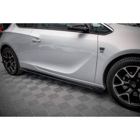 Diffusori minigonne street pro + Flaps Opel Astra GTC OPC-Line J (Cod. M-OPASJGTCOPCLINECNC-SD1B+SF1