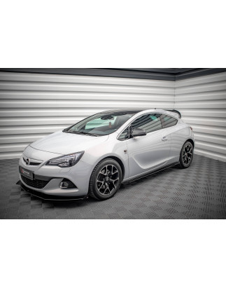 Diffusori minigonne street pro + Flaps Opel Astra GTC OPC-Line J (Cod. M-OPASJGTCOPCLINECNC-SD1B+SF1