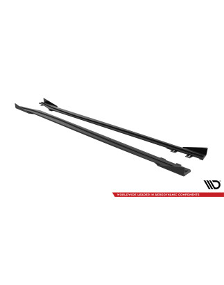 Diffusori minigonne street pro + Flaps Opel Astra GTC OPC-Line J (Cod. M-OPASJGTCOPCLINECNC-SD1B+SF1