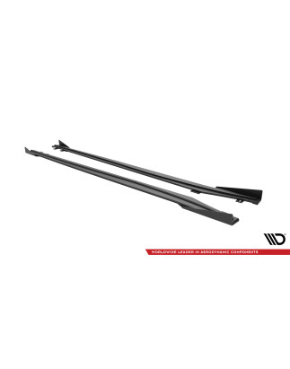 Diffusori minigonne street pro + Flaps Opel Astra GTC OPC-Line J (Cod. M-OPASJGTCOPCLINECNC-SD1B+SF1
