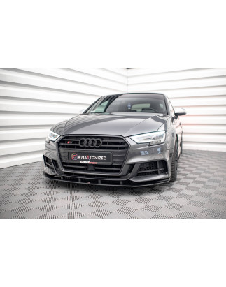 SPLITTER ANTERIORE street pro Audi S3 / A3 S-Line Sportback 8V Facelift (Cod. M-AUS33FSBCNC-FD1B)