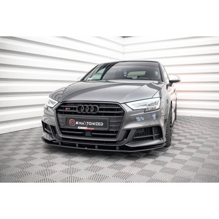 SPLITTER ANTERIORE street pro Audi S3 / A3 S-Line Sportback 8V Facelift (Cod. M-AUS33FSBCNC-FD1B)