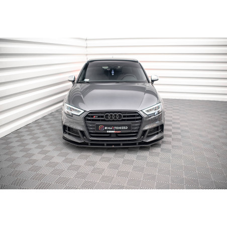SPLITTER ANTERIORE street pro Audi S3 / A3 S-Line Sportback 8V Facelift (Cod. M-AUS33FSBCNC-FD1B)