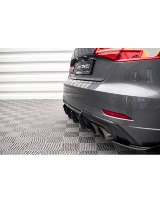 DIFFUSORE POSTERIORE street pro Audi S3 Sportback 8V Facelift (Cod. M-AUS33FSBCNC-RS1B)