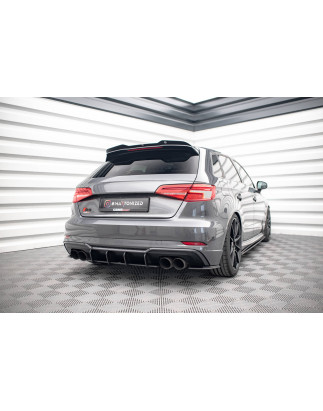 DIFFUSORE POSTERIORE street pro Audi S3 Sportback 8V Facelift (Cod. M-AUS33FSBCNC-RS1B)