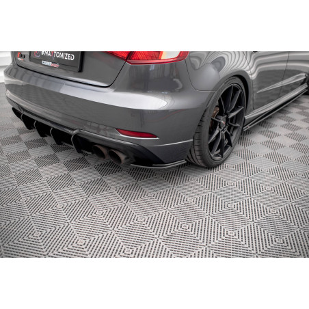 Splitters posteriori laterali Street Pro Audi S3 Sportback 8V Facelift (Cod. M-AUS33FSBCNC-RSD1B)