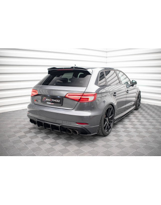 Splitters posteriori laterali Street Pro Audi S3 Sportback 8V Facelift (Cod. M-AUS33FSBCNC-RSD1B)