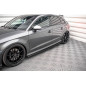 Diffusori minigonne street pro Audi S3 / A3 S-Line Sportback 8V Facelift (Cod. M-AUS33FSBCNC-SD1B)