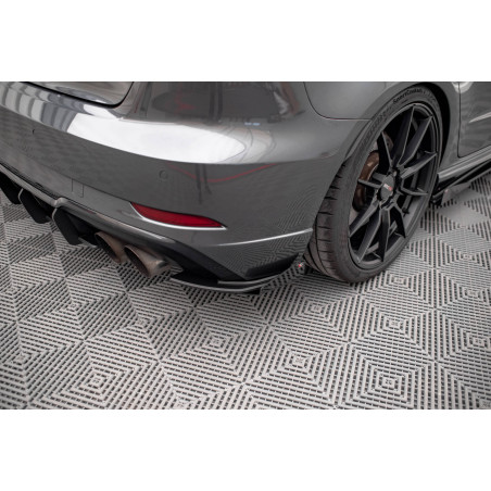 Splitters posteriori laterali Street Pro + Flaps Audi S3 Sportback 8V Facelift (Cod. M-AUS33FSBCNC-R