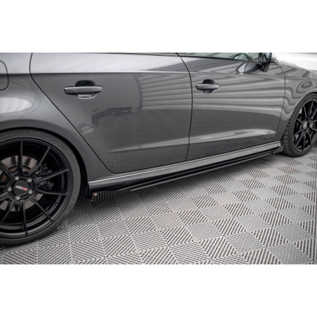 Diffusori minigonne street pro + Flaps Audi S3 / A3 S-Line Sportback 8V Facelift (Cod. M-AUS33FSBCNC