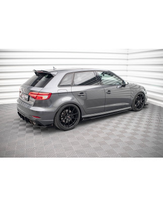 Diffusori minigonne street pro + Flaps Audi S3 / A3 S-Line Sportback 8V Facelift (Cod. M-AUS33FSBCNC