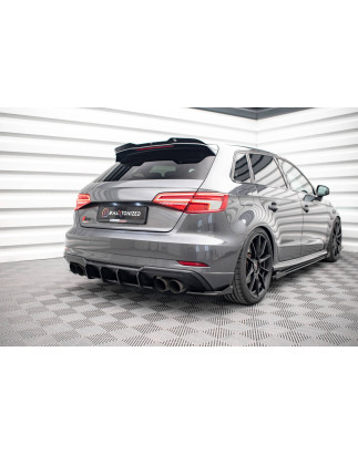 Spoiler Cap Audi S3 / A3 S-Line Sportback 8V  (Cod. M-AU-S3-3F-SB-CAP1G)