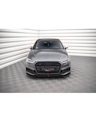 SPLITTER ANTERIORE V.2 Audi S3 / A3 S-Line Sportback 8V Facelift (Cod. M-AU-S3-3F-SB-FD2G)