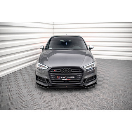 SPLITTER ANTERIORE V.2 Audi S3 / A3 S-Line Sportback 8V Facelift (Cod. M-AU-S3-3F-SB-FD2G)