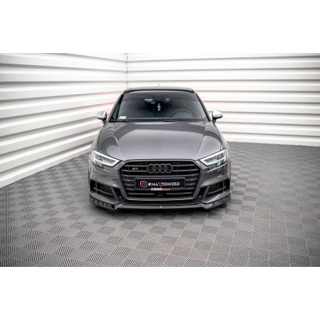 SPLITTER ANTERIORE V.3 Audi S3 / A3 S-Line Sportback 8V Facelift (Cod. M-AU-S3-3F-SB-FD3G)