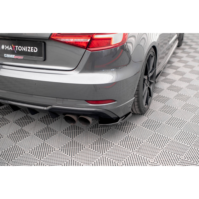 Splitters posteriori laterali V.1 Audi S3 Sportback 8V Facelift (Cod. M-AU-S3-3F-SB-RSD1G)