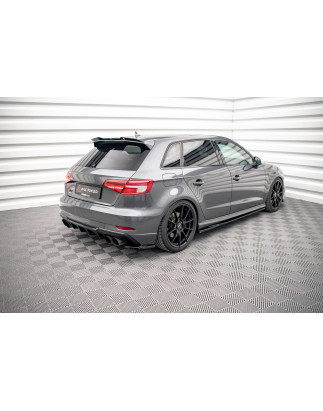 Splitters posteriori laterali V.1 Audi S3 Sportback 8V Facelift (Cod. M-AU-S3-3F-SB-RSD1G)