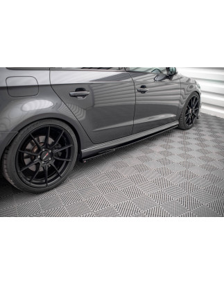 Diffusori minigonne V.2 Audi S3 / A3 S-Line Sportback 8V / 8V Facelift (Cod. M-AU-S3-3F-SB-SD1G)