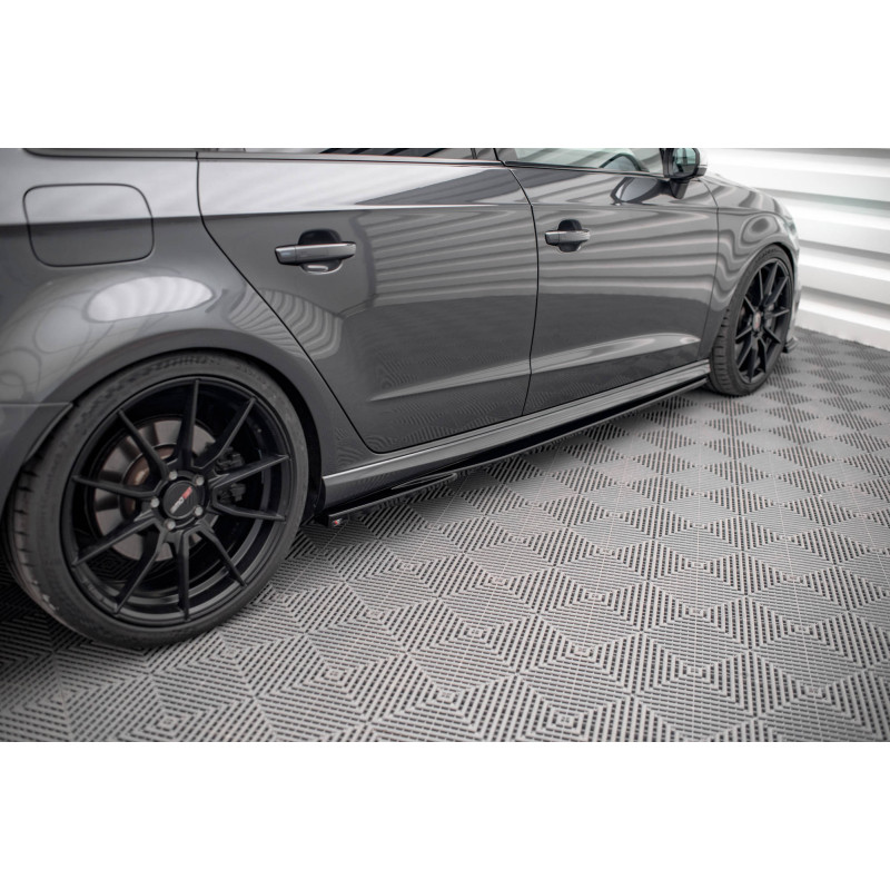 Diffusori minigonne V.2 Audi S3 / A3 S-Line Sportback 8V / 8V Facelift (Cod. M-AU-S3-3F-SB-SD1G)