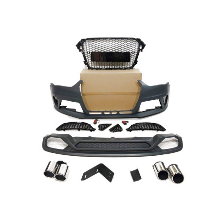 Kit Estetico Audi A4 B8.5 13-15 Look RS4 ABS (Cod. E-TCA00994949)