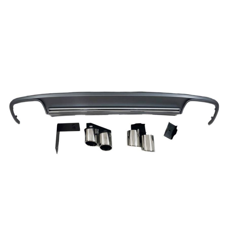 Diffusore Posteriore Audi A4 B8 Limousine / Avant 13-15 Look S4 (Cod. E-TCA0182)