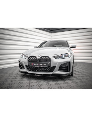 SPLITTER ANTERIORE street pro BMW 4 Gran Coupe M-Pack G26 (Cod. M-BM4G26MPACKGCCNC-FD1B)
