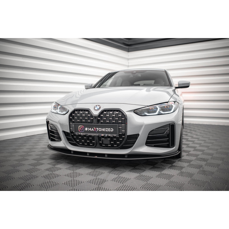 SPLITTER ANTERIORE street pro BMW 4 Gran Coupe M-Pack G26 (Cod. M-BM4G26MPACKGCCNC-FD1B)