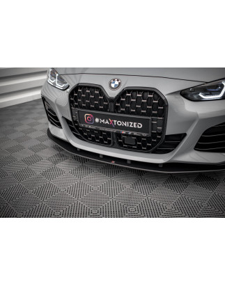 SPLITTER ANTERIORE street pro BMW 4 Gran Coupe M-Pack G26 (Cod. M-BM4G26MPACKGCCNC-FD1B)