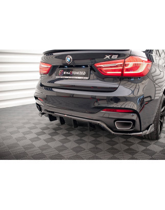 Splitter posteriore (con barre verticali) BMW X6 M-Pack F16 (Cod. M-BM-X6-16-MPACK-RD1G+RD2G)